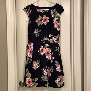 Floral pleated minidress